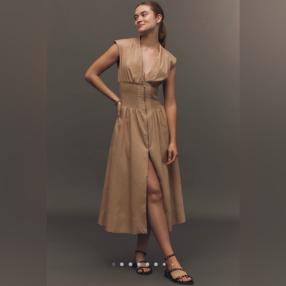 The Tommie zip front midi dress